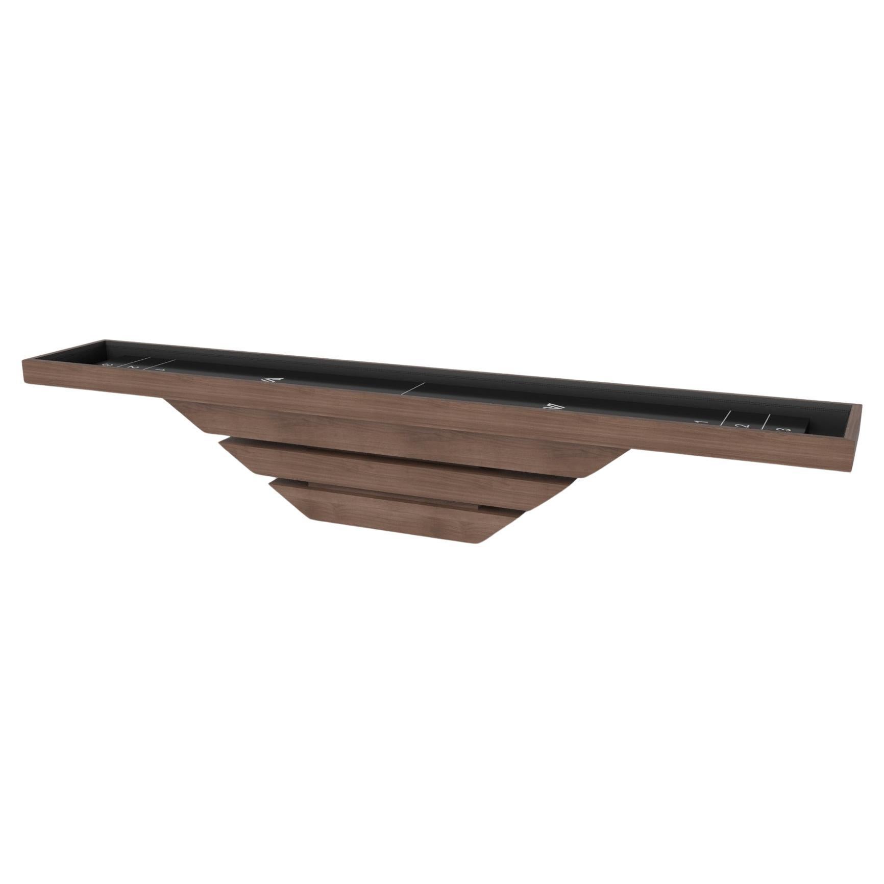 Elevate Customs Louve Shuffleboard Tables / Solid Walnut Wood in 12' - USA