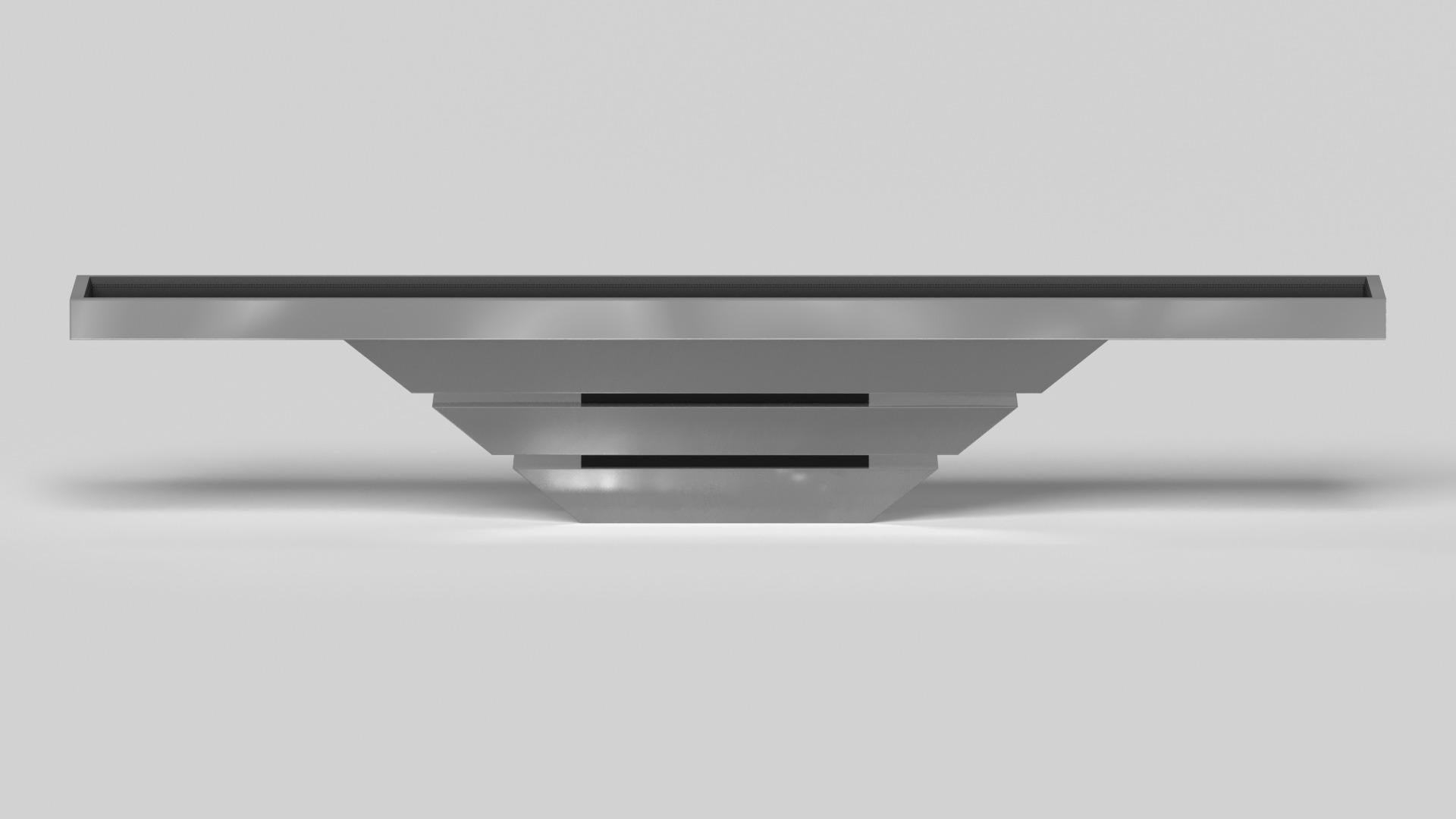 Américain Elevate Customs Louve Shuffleboard Tables/Sheet Metal en acier inoxydable en 22'-USA en vente