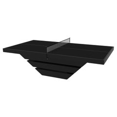 Elevate Customs Louve Tennis Table /Solid Pantone Black Color in 9' -Made in USA