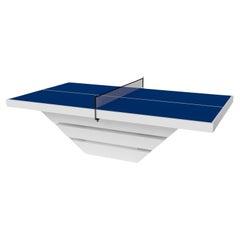 Elevate Customs Louve Tennis Table /Solid Pantone White Color in 9' -Made in USA