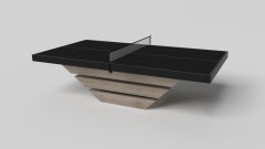 Elevate Customs Louve Tennis Table / Solid White Oak Wood in 9' - Made in USA