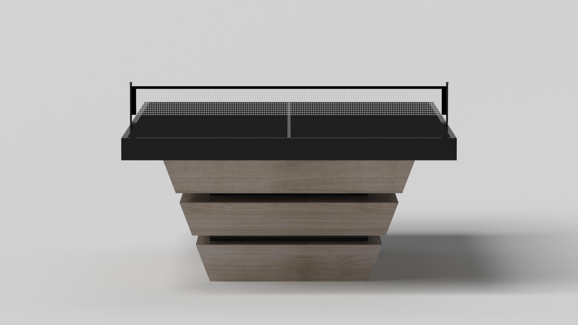 Elevate Customs Mesa de tenis Louve / Madera maciza de roble blanco en 9' - Made in USA Moderno en venta