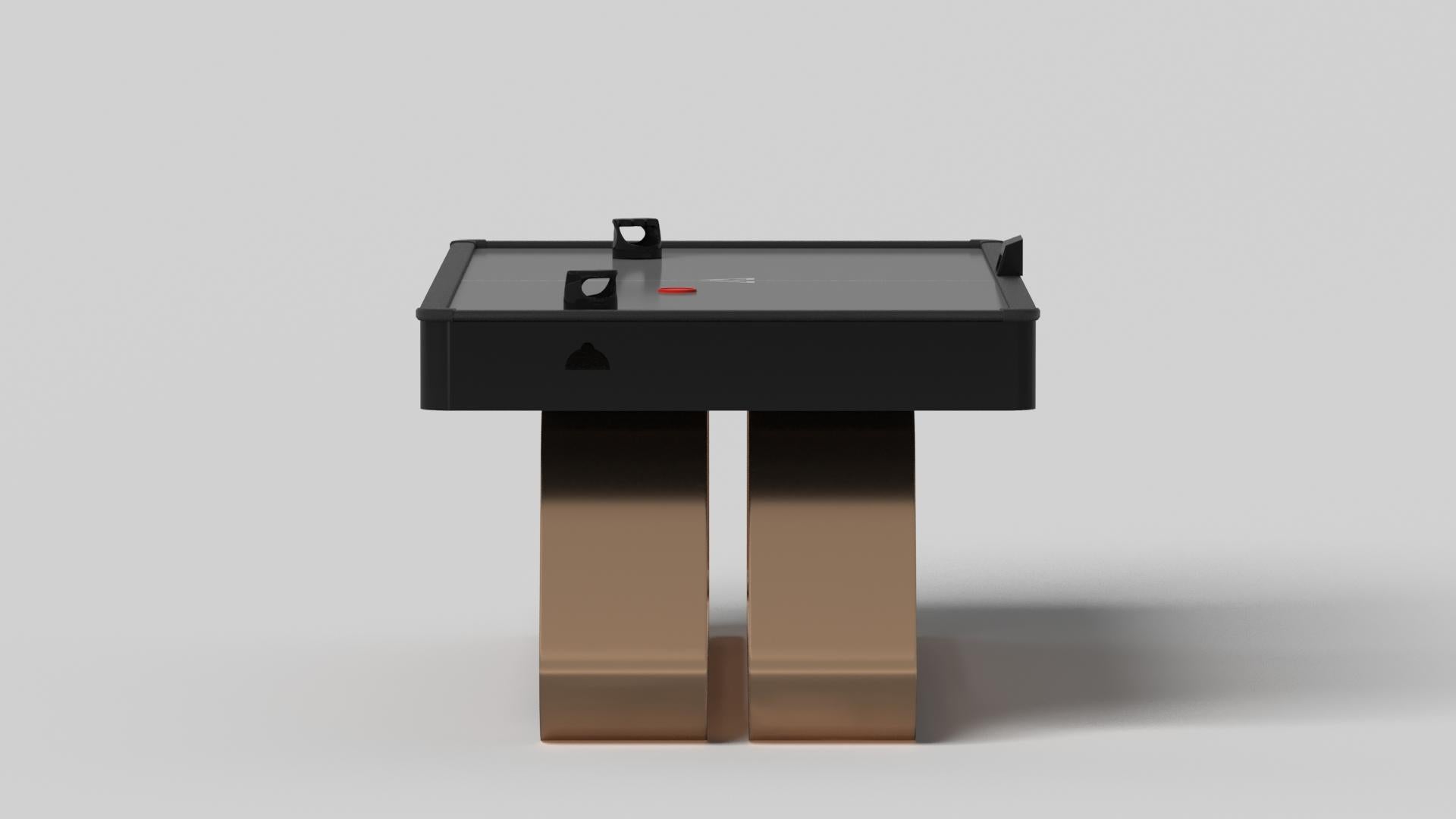 Moderne Tables de hockey sur mesure Elevate Luge / Métal en laiton massif en 7' - Fabriqué aux États-Unis en vente