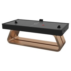 Elevate Customs Luge Air Hockey Tables / Solid Brass Metal in 7' - Made in USA