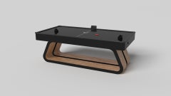 Elevate Customs Luge Air Hockey Tables /Solid Curly Maple Wood in 7'-Made in USA