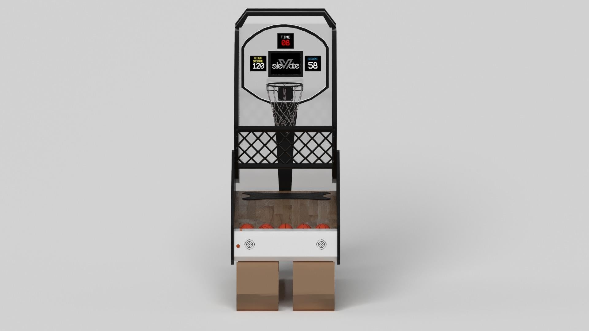 Modern Elevate Customs Luge Basketball Tables / Solid Brass Metal in 8'3