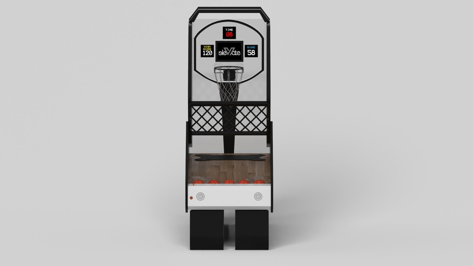 Elevate Customs Luge Basketball Tables/Solid Pantone Black in 8'3