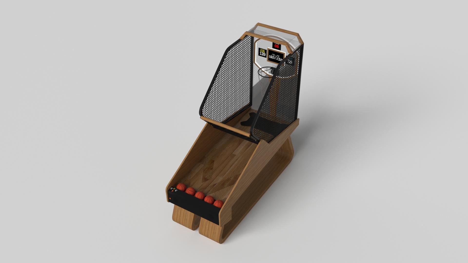 American Elevate Customs Luge Basketball Tables / Solid Teak  Wood in 8'3
