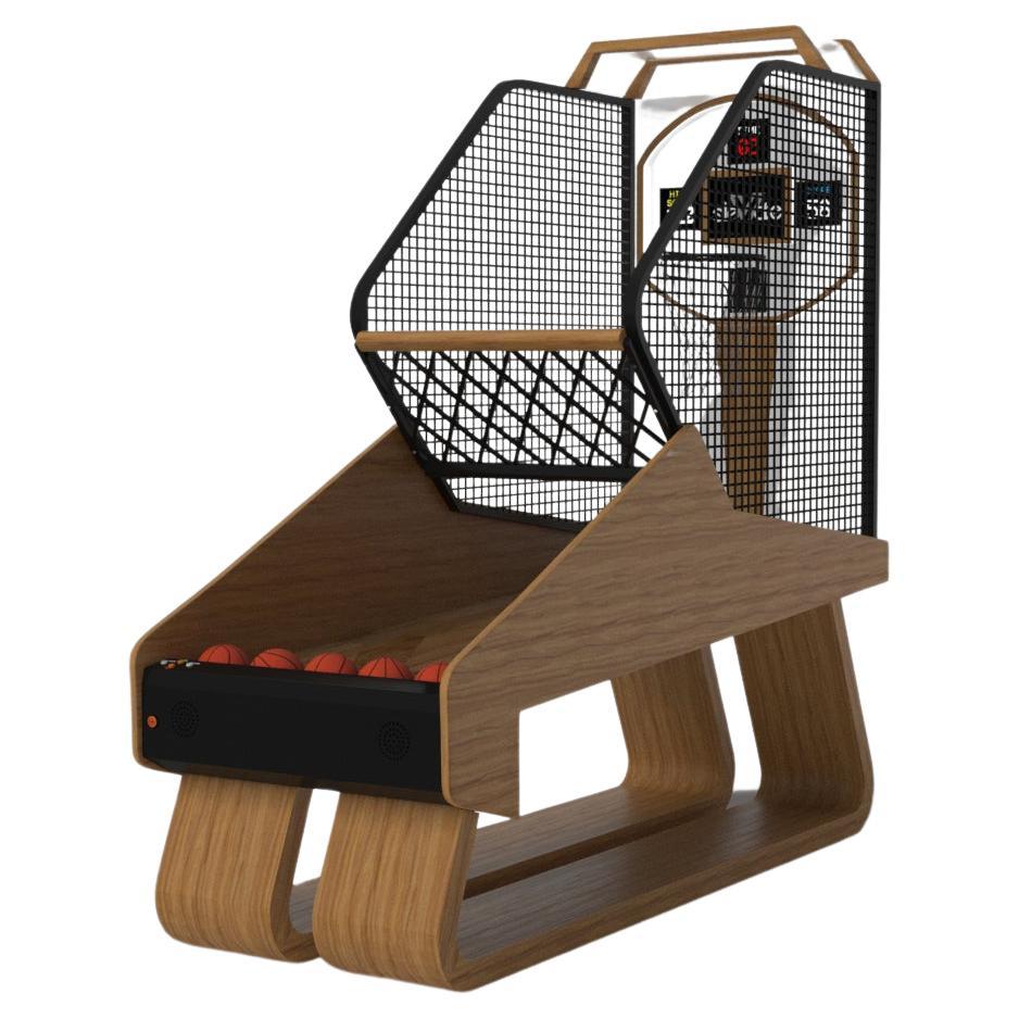 Elevate Customs Luge Basketball Tables / Solid Teak  Wood in 8'3" - Made in USA For Sale