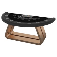 Elevate Customs Luge Black Jack Tables / Solid Brass Metal in 7'4" - Made in USA