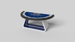 Elevate Customs Luge Black Jack Tables / Solid Pantone White Color in 7'4" - USA