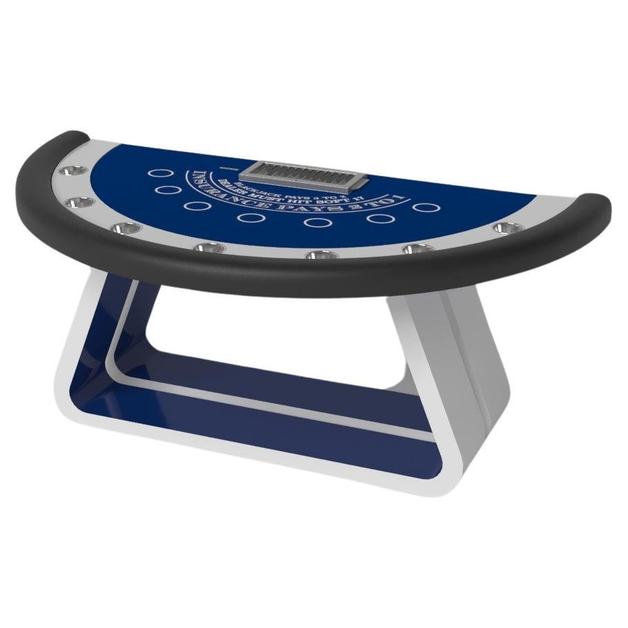 Elevate Customs Luge Black Jack Tables / Solid Pantone White Color in 7'4" - USA