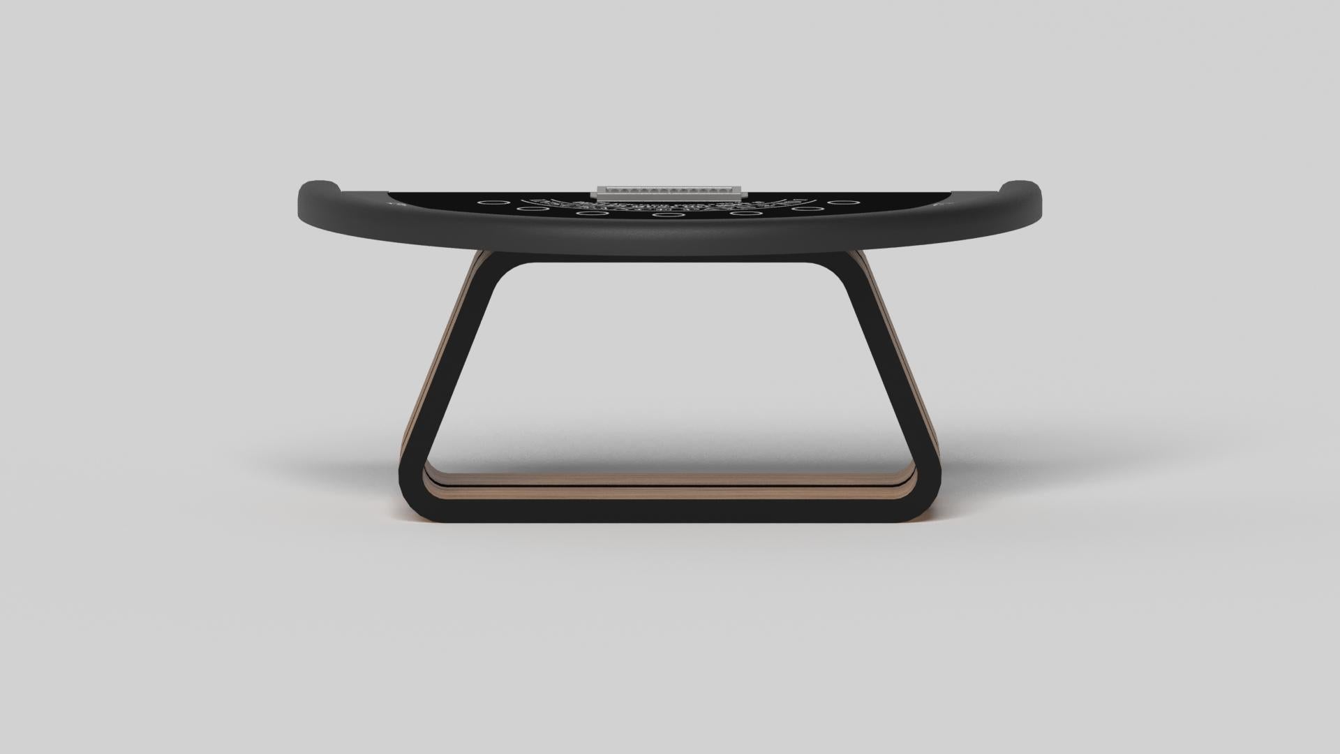 Americano Tavoli Elevate Customs Luge Black Jack / Legno massiccio di teak in 7'4