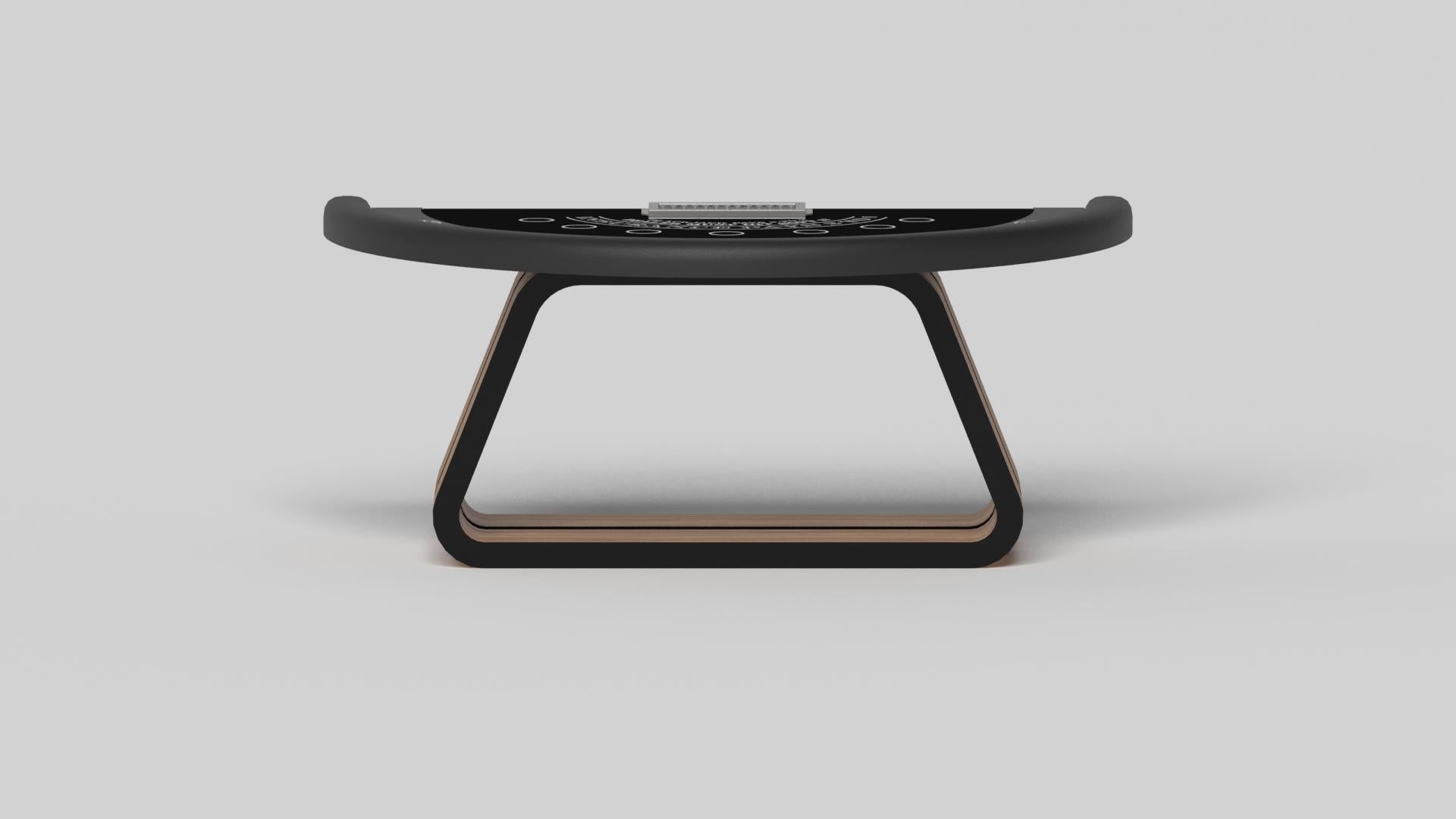 American Elevate Customs Luge Black Jack Tables / Solid Teak Wood in 7'4