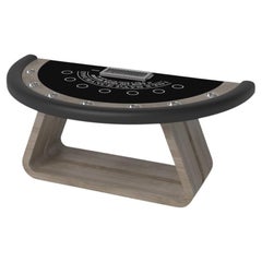 Elevate Customs Luge Black Jack Tables/Solid White Oak Wood in 7'4" -Made in USA