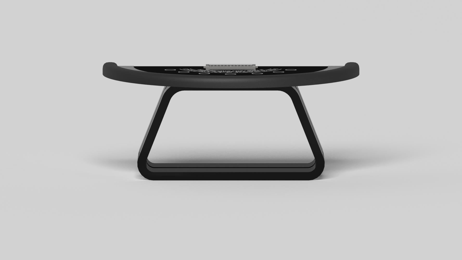 Modern Elevate Customs Luge Black Jack Tables /Stainless Steel Sheet Metal in 7'4