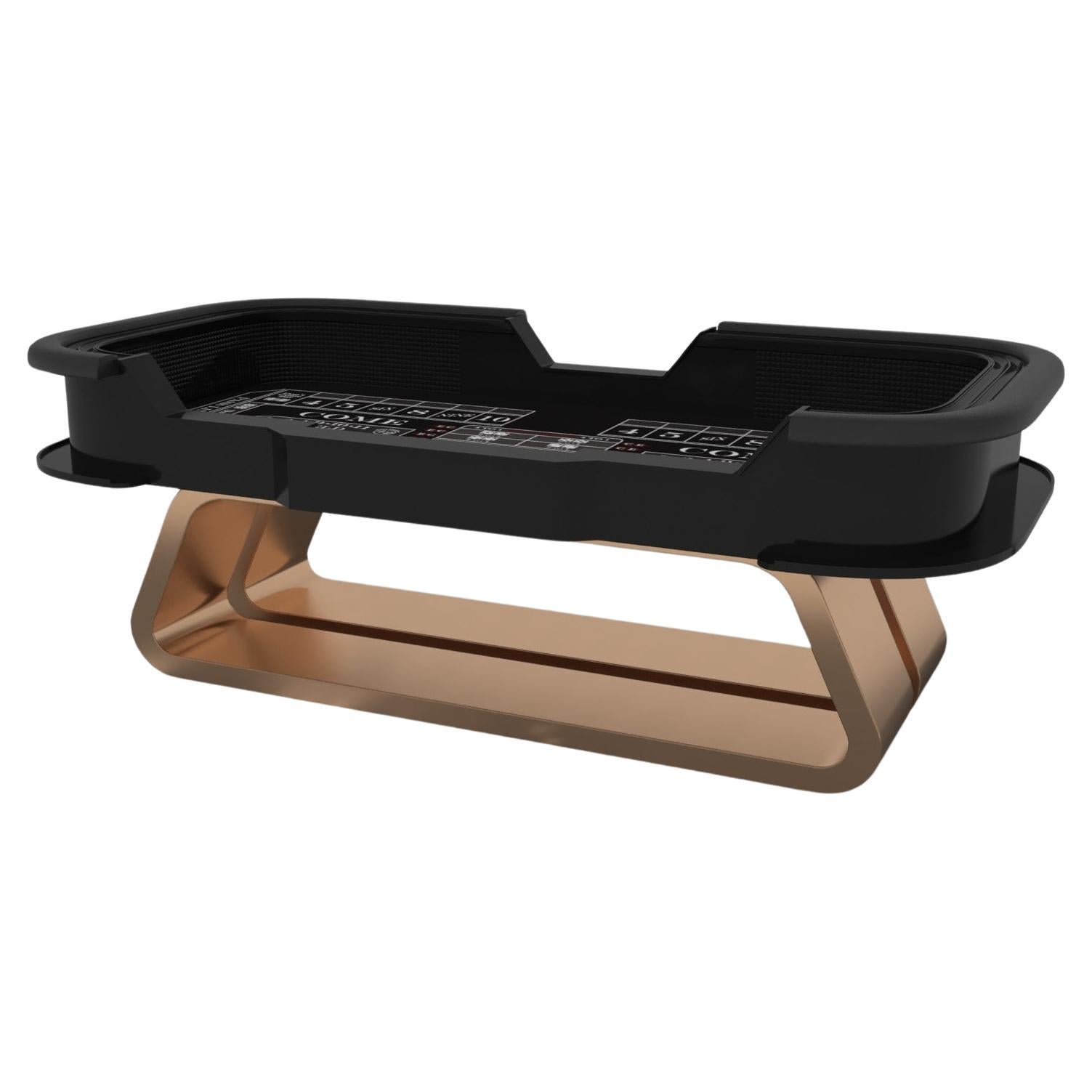 Elevate Customs Luge Craps Tables / Solid Brass Metal in 9'9" - Made in USA For Sale
