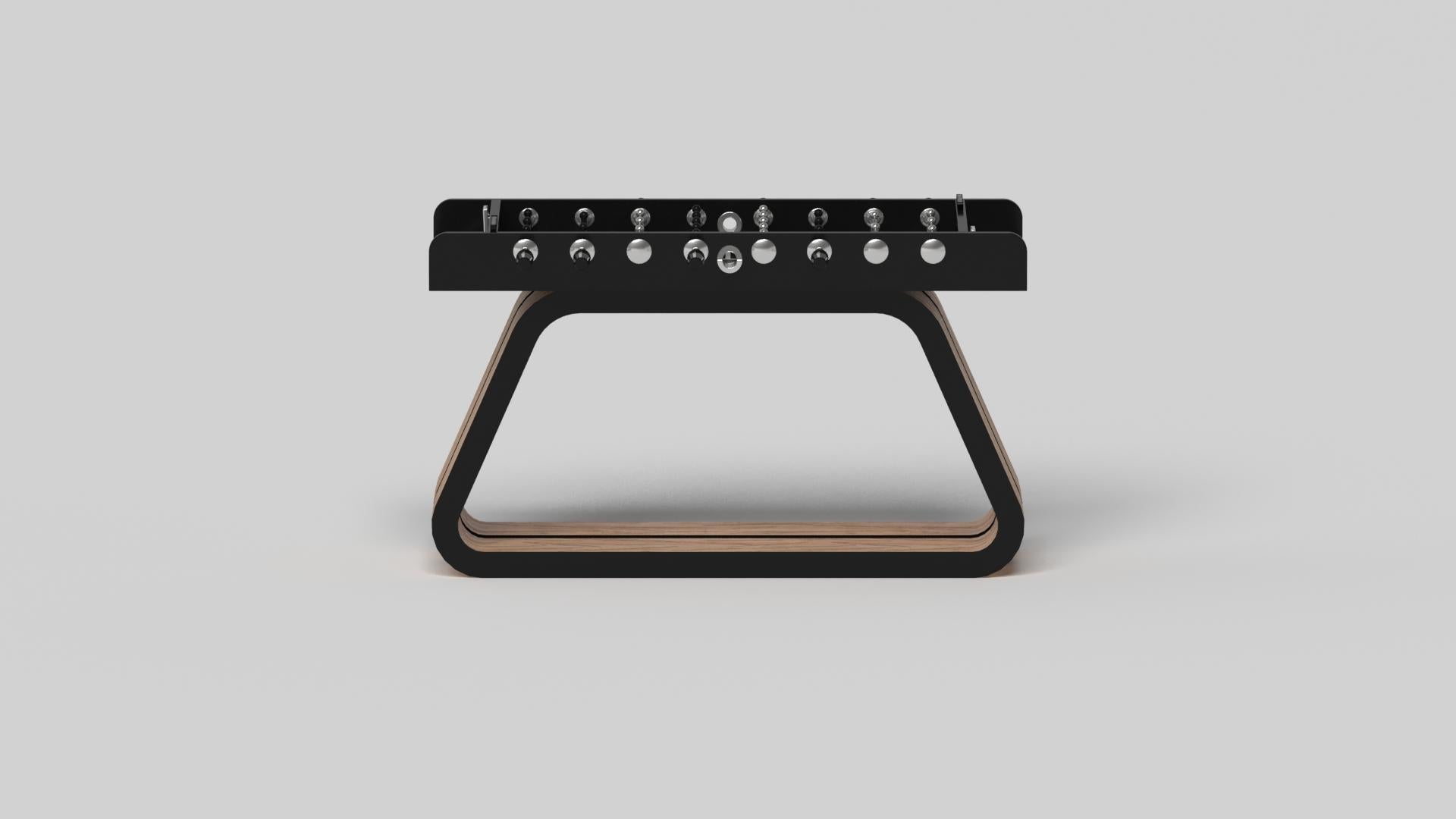 Hand-Crafted Elevate Customs Luge Foosball Tables / Solid Curly Maple Wood in 5' -Made in USA For Sale