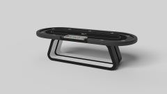 Elevate Customs Luge poker Tables/Solid Pantone Black Color in 8'8" -Made in USA