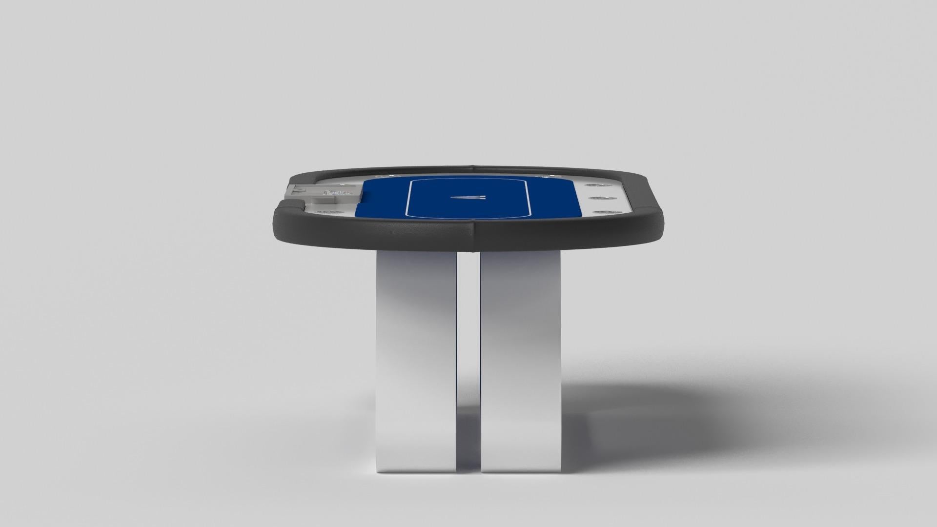Moderne Tables de poker Luge Customs / Couleur blanche Pantone massif en 8'8