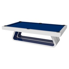 Elevate Customs Mesa de billar Luge / Blanco Pantone macizo en 9' - Made in USA