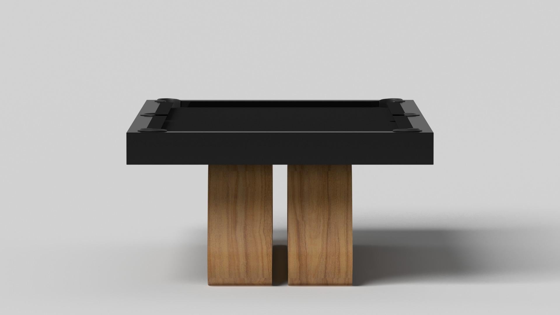 Moderne Elevate Customs Luge Pool Table / Solid Teak Wood in 8.5' - Made in USA en vente