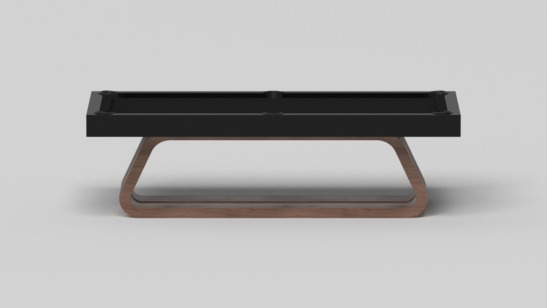 Américain Elevate Customs Luge Pool Table / Solid Walnut Wood in 8.5' - Made in USA en vente