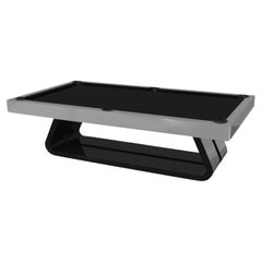 Elevate Customs Luge Pool Table / Stainless Steel Metal in 9' - Made in USA