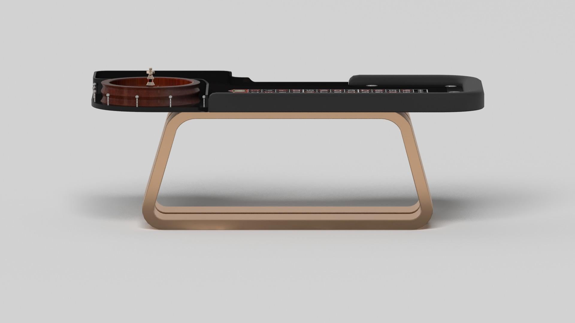 Américain Elevate Customs Luge Roulette Tables / Métal laiton massif en 8'2