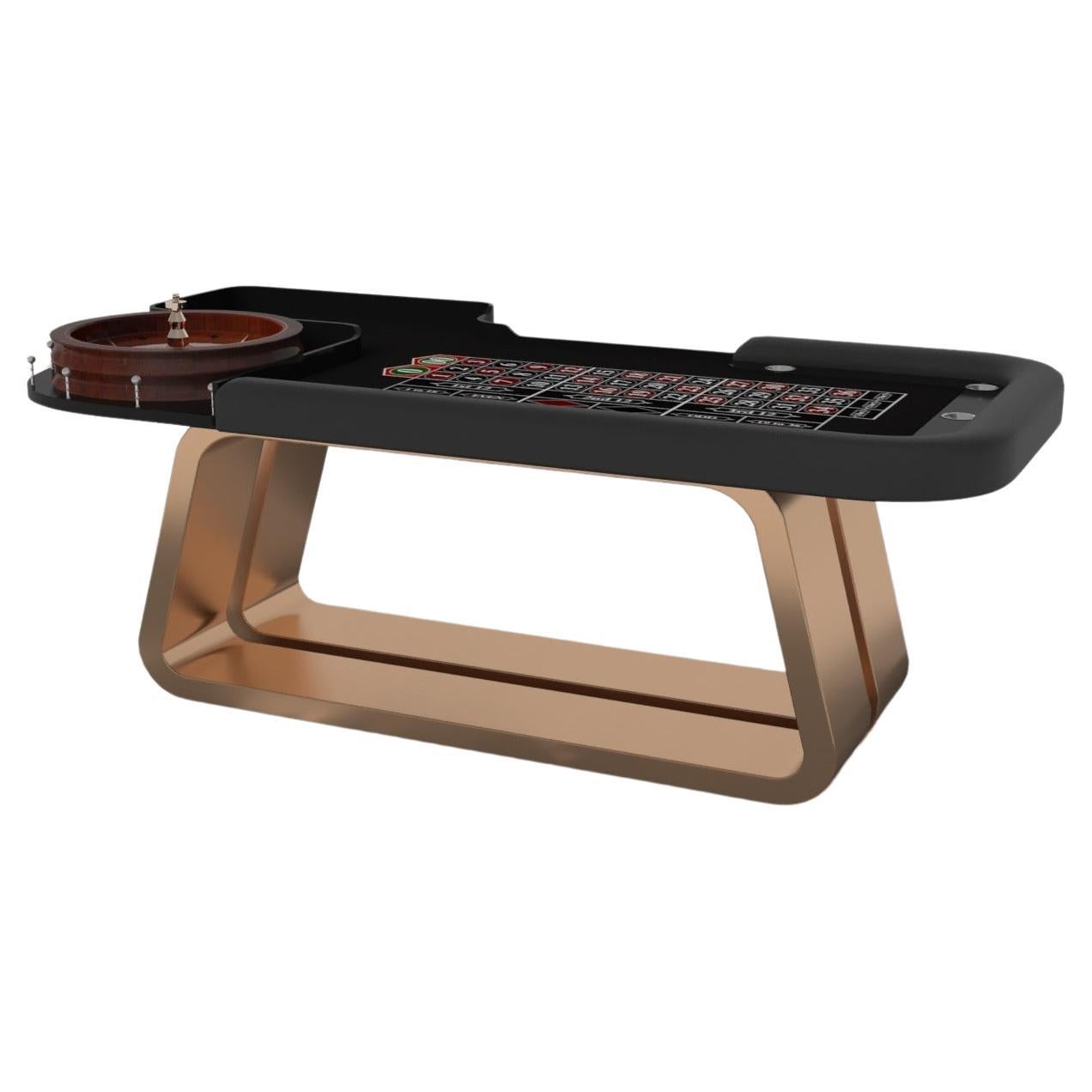 Elevate Customs Luge Roulette Tables / Métal laiton massif en 8'2" - Fabriqué aux États-Unis