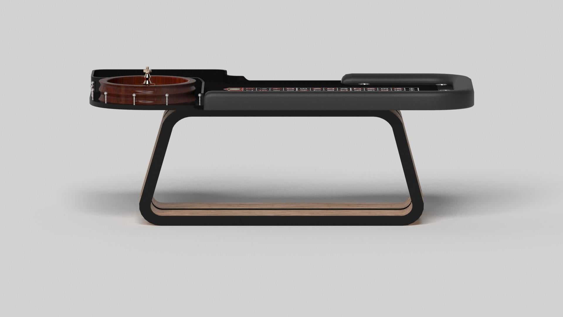 Modern Elevate Customs Luge Roulette Tables/Solid Curly Maple Wood in 8'2