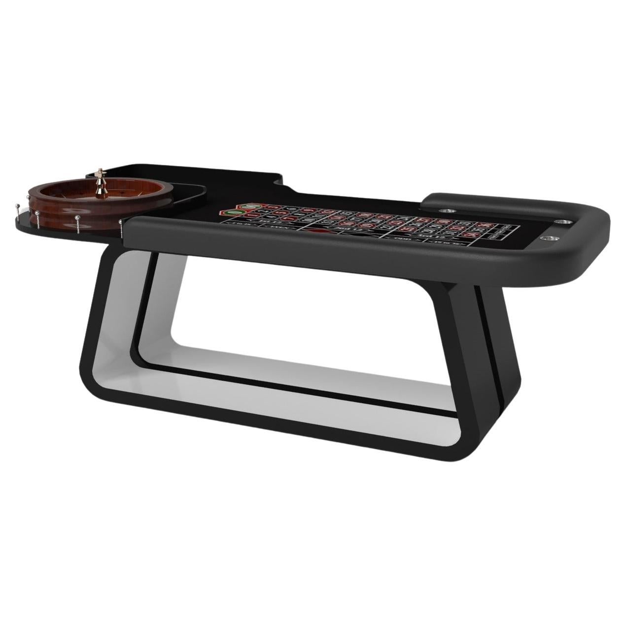 Elevate Customs Luge Roulette Tables / Solid Pantone Black Color in 8'2" - USA
