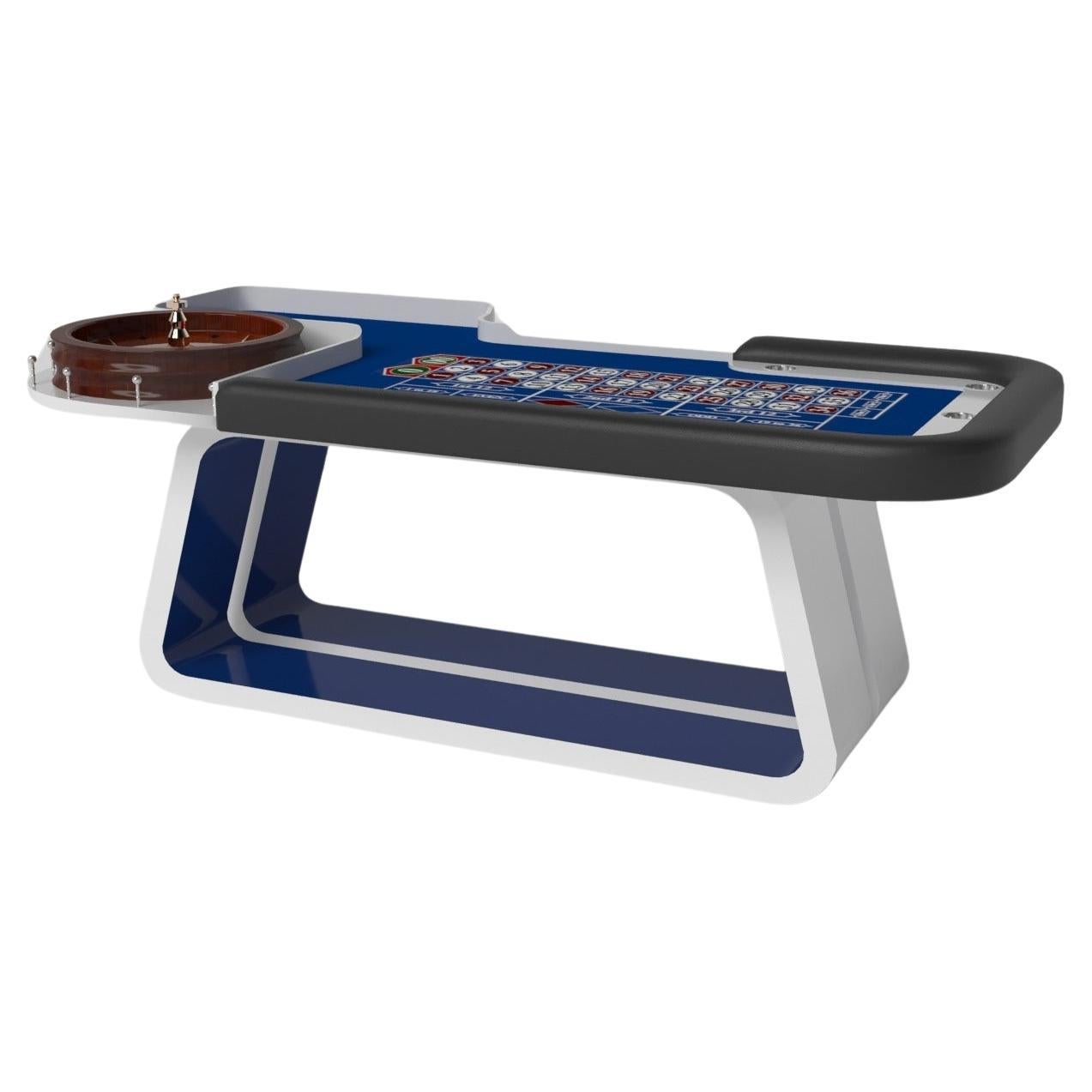 Elevate Customs Luge Roulette Tables / Solid Pantone White Color in 8'2" - USA For Sale
