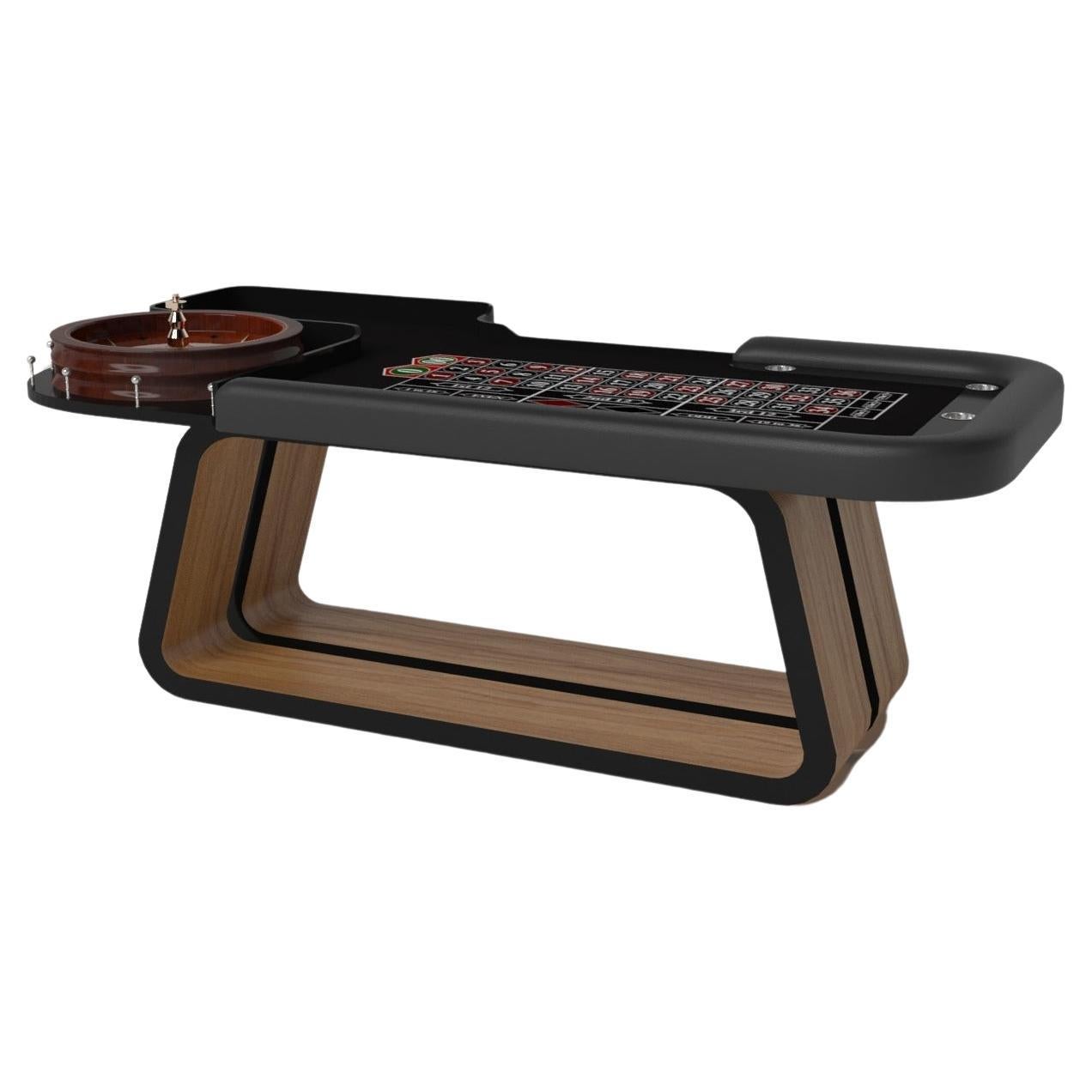 Elevate Customs Luge Roulette Tables / Solid Teak Wood in 8'2" - Made in USA