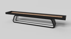 Elevate Customs Luge Shuffleboard Tables / Solid Pantone Black Color in 9' - USA