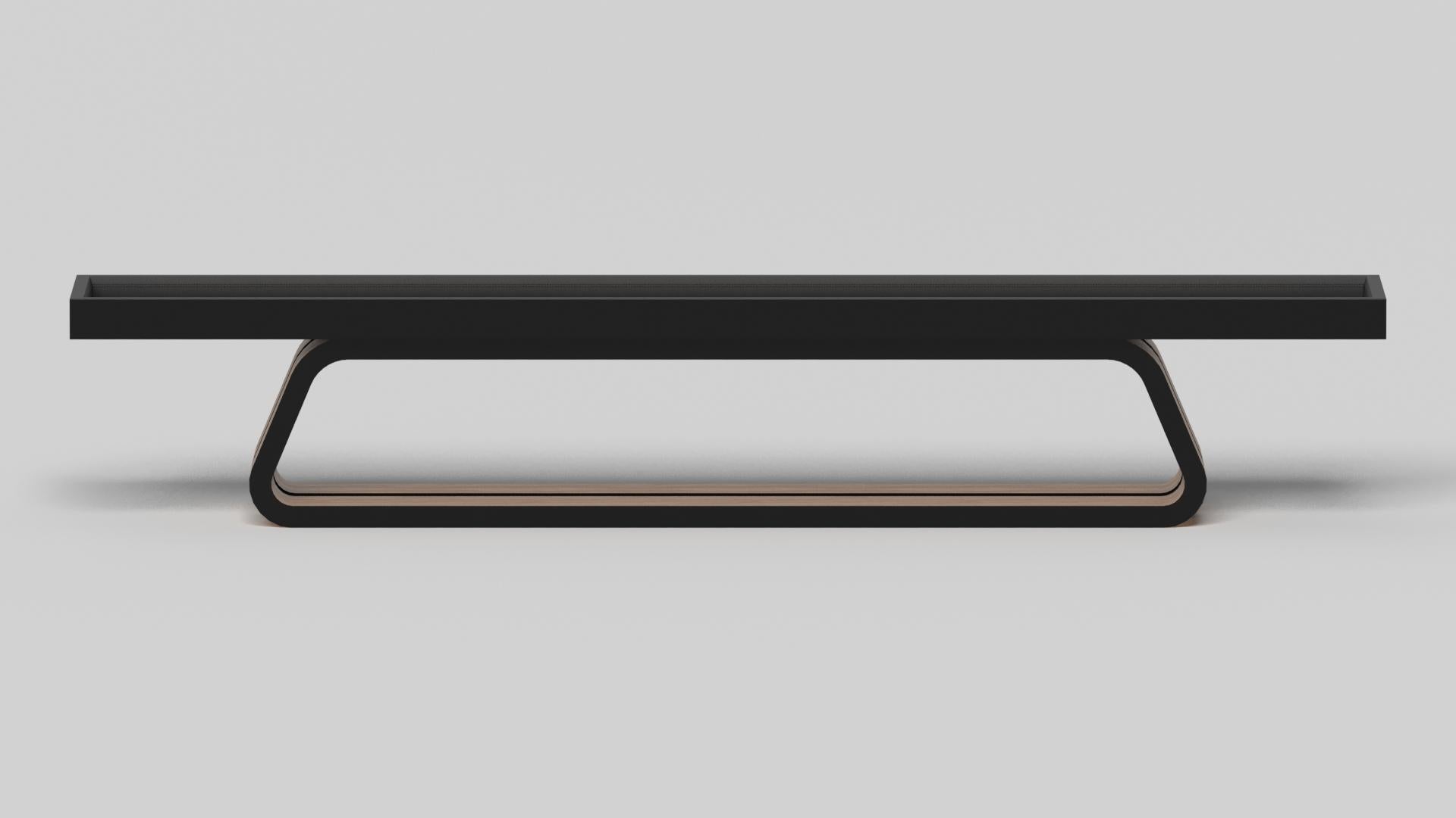 Américain Elevate Customs Luge Shuffleboard Tables / Bois de teck massif en 18' - Fabriqué aux États-Unis en vente