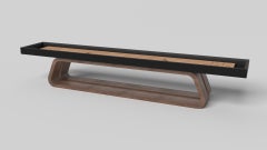 Elevate Customs Luge Shuffleboard Tables / Solid Walnut Wood in 9' - Made in USA