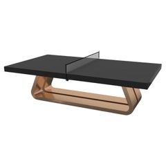 Elevate Customs Luge Tennis Table / Solid Brass Metal in 9' - Made in USA