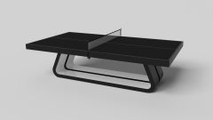 Elevate Customs Luge Tennis Table / Solid Pantone Black Color in 9' -Made in USA