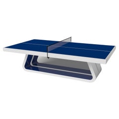 Elevate Customs Luge Tennis Table / Solid Pantone White Color in 9' -Made in USA