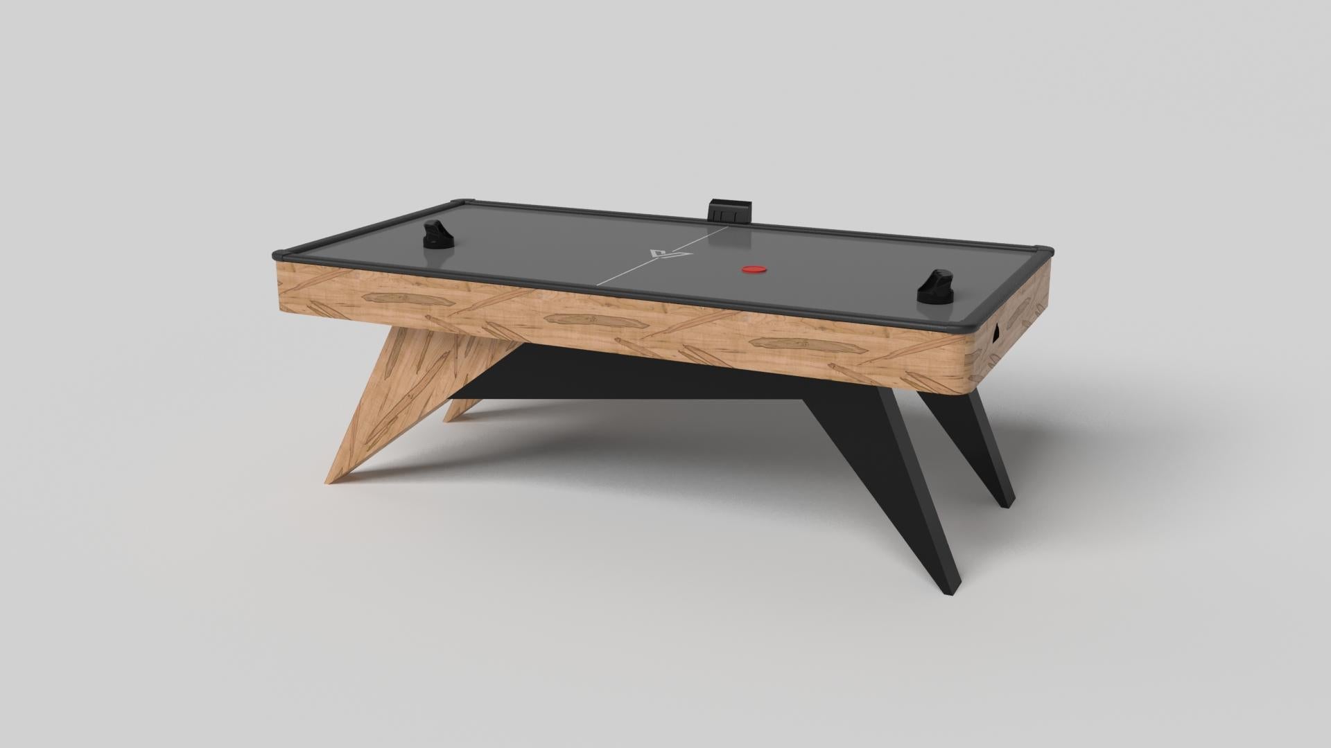 Sencilla pero sofisticada, la mesa de hockey aéreo Mantis da un giro fresco y moderno a un diseño clásico de cuatro patas. Los ángulos agudos y las patas cónicas proporcionan una estabilidad elegante.

Tamaño:

88 