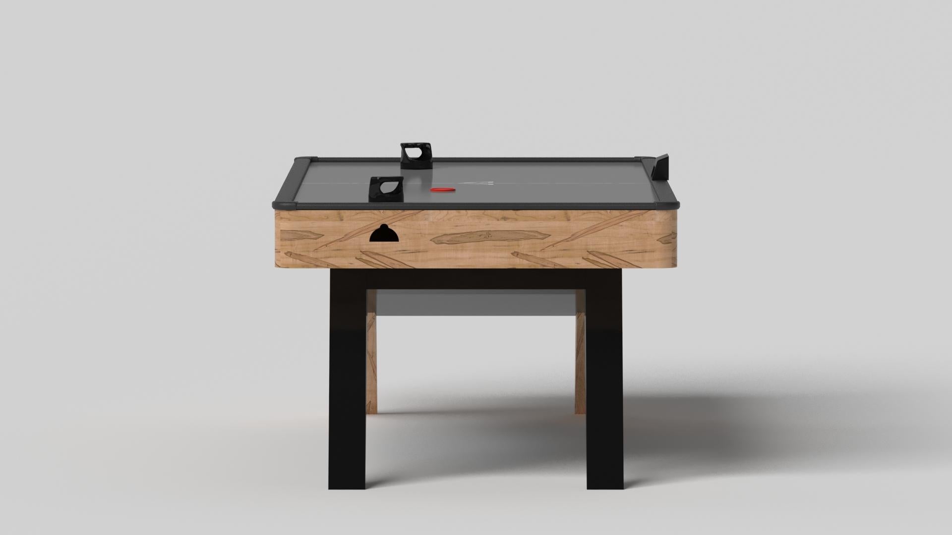 Elevate Customs Mesa de Air Hockey Mantis/Madera maciza de arce rizado en 7'-Fabricada en EE.UU. Moderno en venta