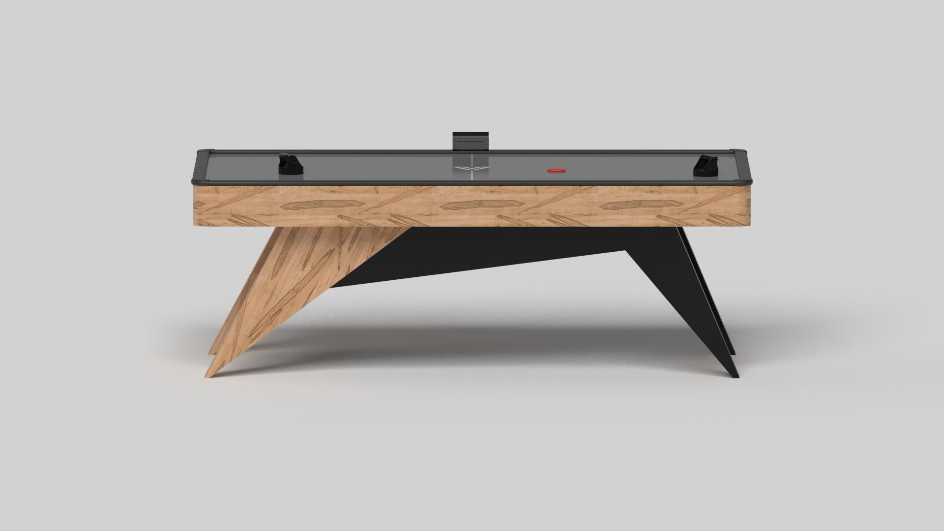 Elevate Customs Mesa de Air Hockey Mantis/Madera maciza de arce rizado en 7'-Fabricada en EE.UU. Estadounidense en venta