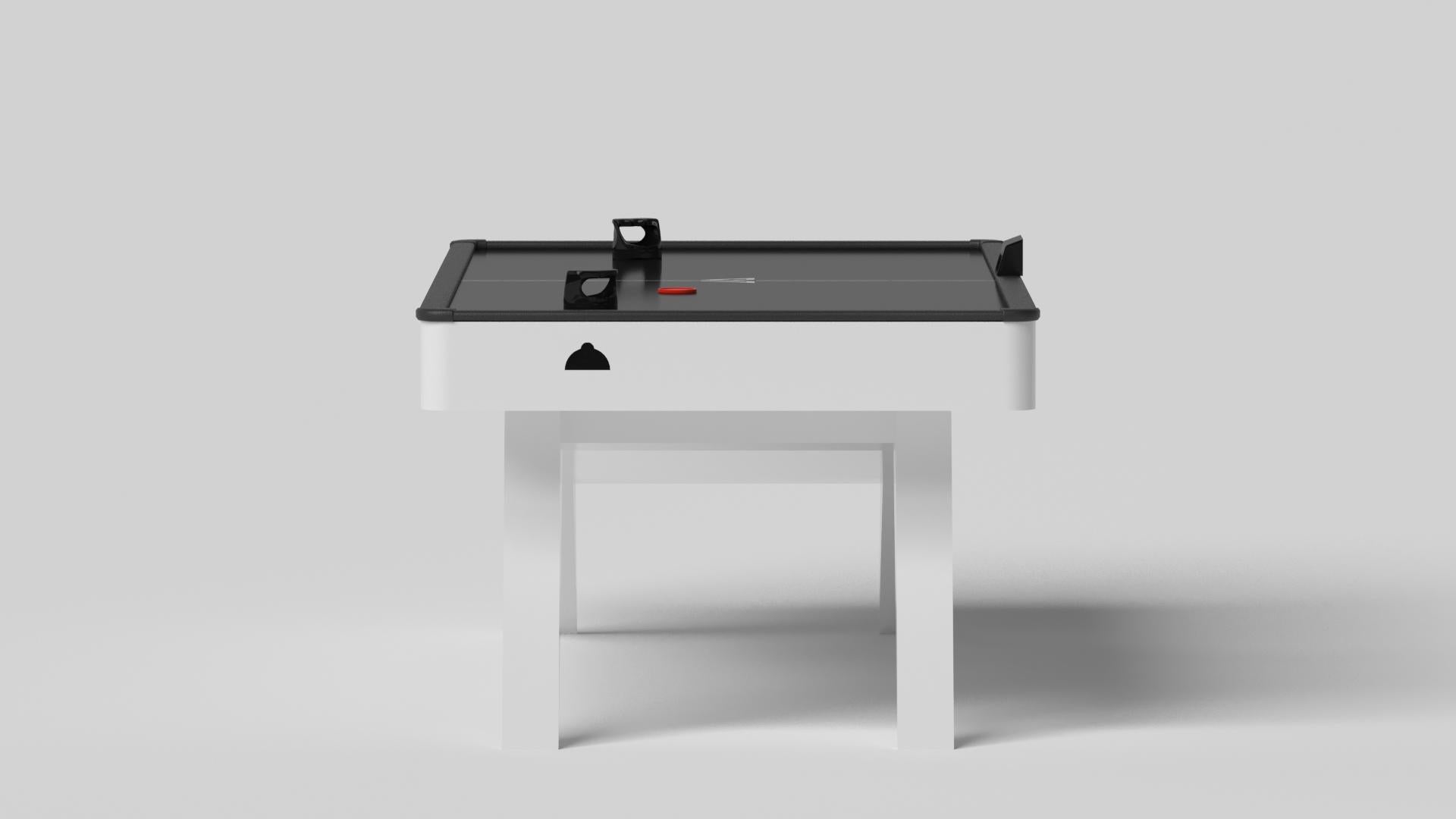 Modern Elevate Customs Mantis Air Hockey Tables /Solid Pantone White in 7' -Made in USA For Sale