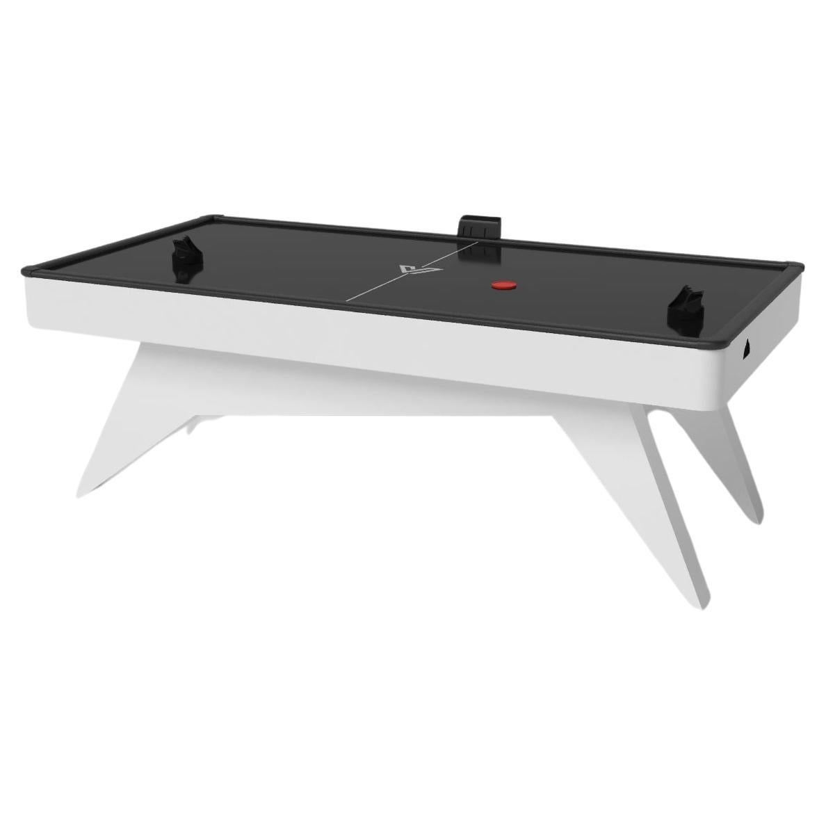 Elevate Customs Mantis Air Hockey Tables /Solid Pantone White in 7' -Made in USA For Sale