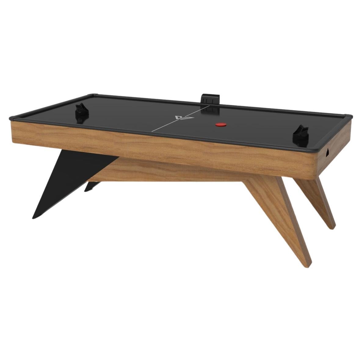 Elevate Customs Mantis Air Hockey Tables / Solid Teak Wood in 7' - Made in USA For Sale