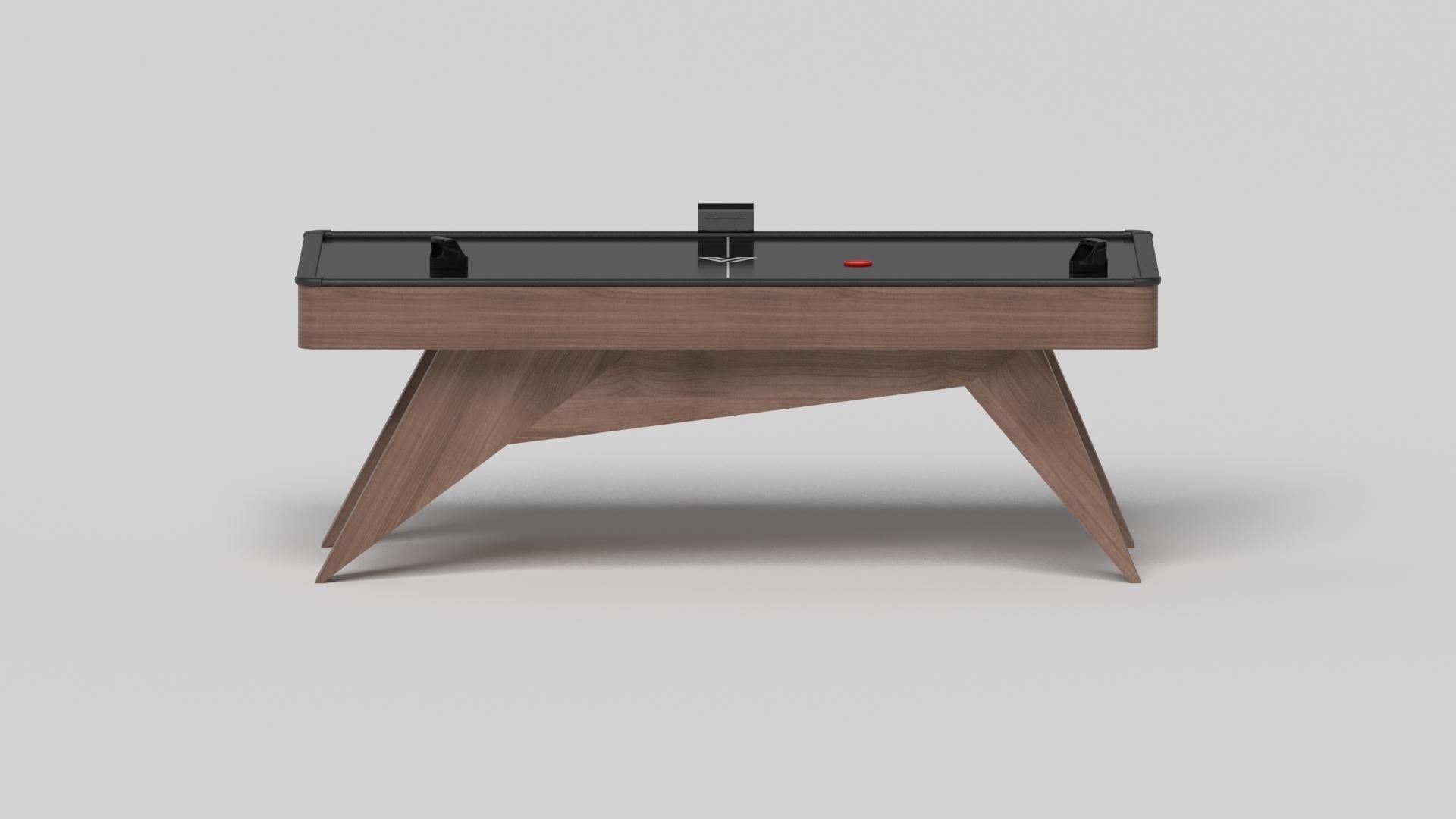 American Elevate Customs Mantis Air Hockey Tables / Solid Walnut Wood in 7' - Made in USA For Sale