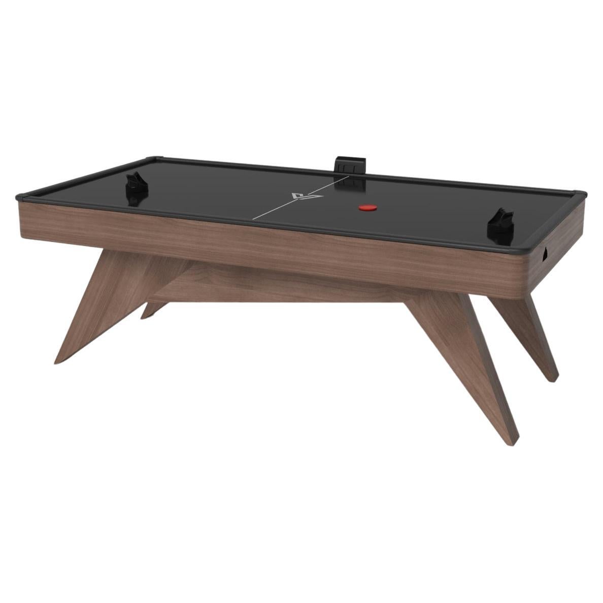 Elevate Customs Mantis Air Hockey Tables / Solid Walnut Wood in 7' - Made in USA For Sale