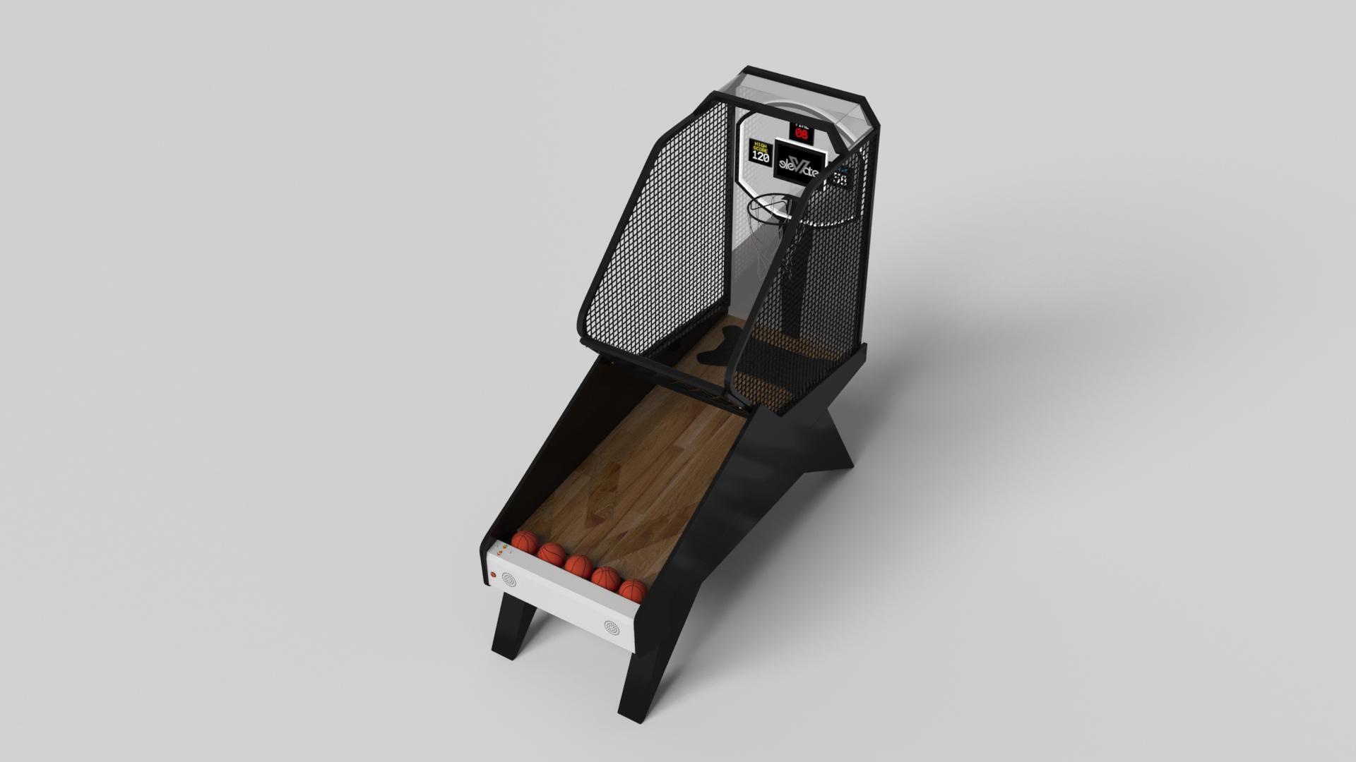 Américain Tables de basket-ball Mantis Elevate Customs /Solid Pantone Black Color in 8'3