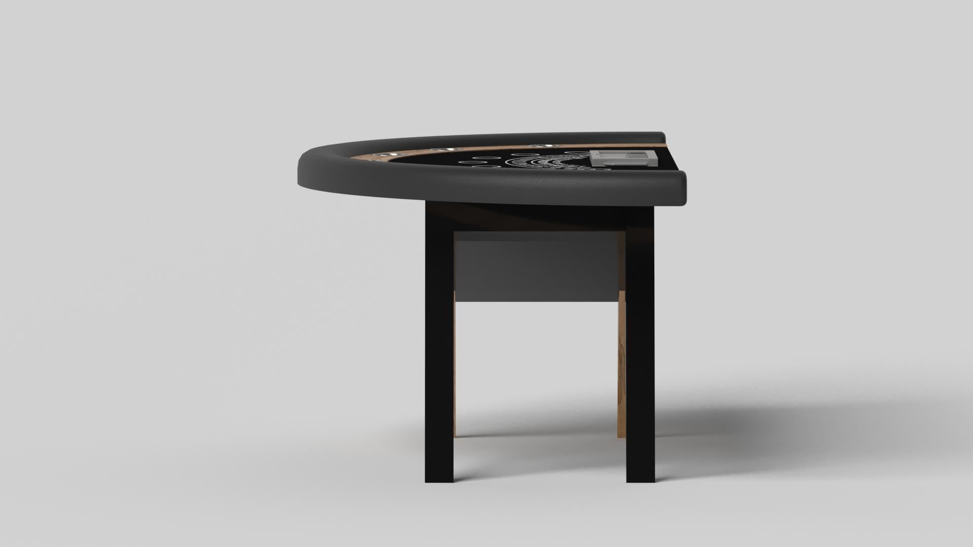 Modern Elevate Customs Mantis Black Jack Tables / Solid Curly Maple Wood in 7'4